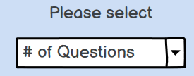 number of questions selector